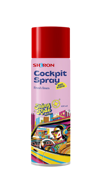 1513332 SHERON Shiny Ride Cockpit spray 400 ml fresh linen SHERON