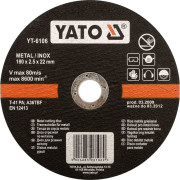 YT-6101 Kotouč na kov 115 x 22 x 1,2 mm INOX YT-6101 YATO