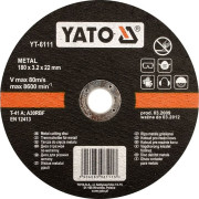 YT-6112 YATO Kotouč na kov 230 x 22 x 3,2 mm YT-6112 YATO